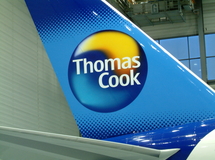 Thomas Cook, Logolackierung, Flugzeuglackierung, Sonderlackierung, Airbrushdesign, Airbrushlackierung, Designlackierung, Flugzeug, Leitwerk, Paintshop, Livery, Verlauf, Verlaufslackierung, fading, Airbrusher Martin Dippel